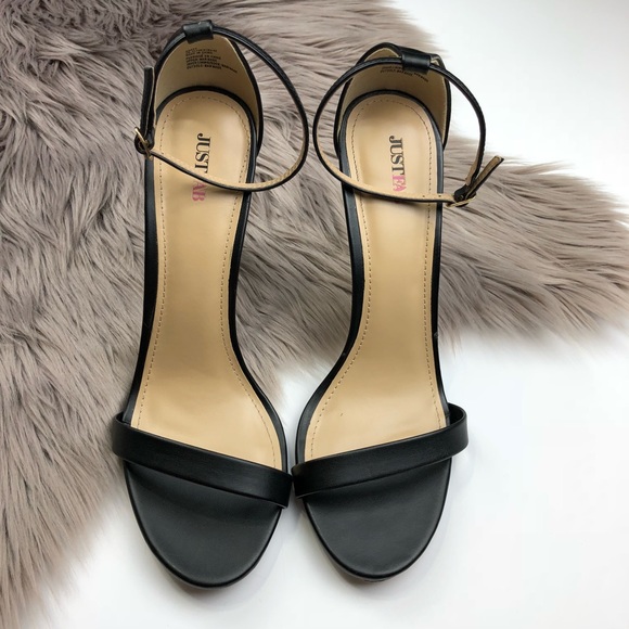 JustFab Shoes - JustFab | Rosey Ankle Strap Black Sandal